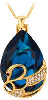 Thumbnail for your product : U7 New Austrian Fancy Stone Water Drop Pendant with Swan Necklace Gold-plated Crystal Jewelry