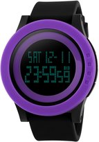 Thumbnail for your product : Panegy Women Big Face Watch Sport Watch LED Quartz Watch Outdoor Waterproof Digital Alarm Stopwatch