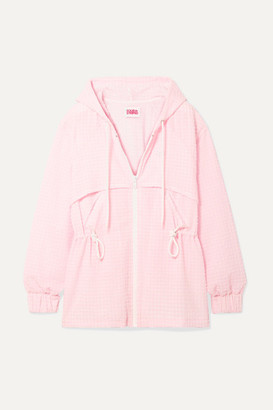 Solid & Striped Checked Seersucker Jacket - Pastel pink