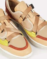 Thumbnail for your product : Chloé Sonnie Leather Low-Top Sneakers