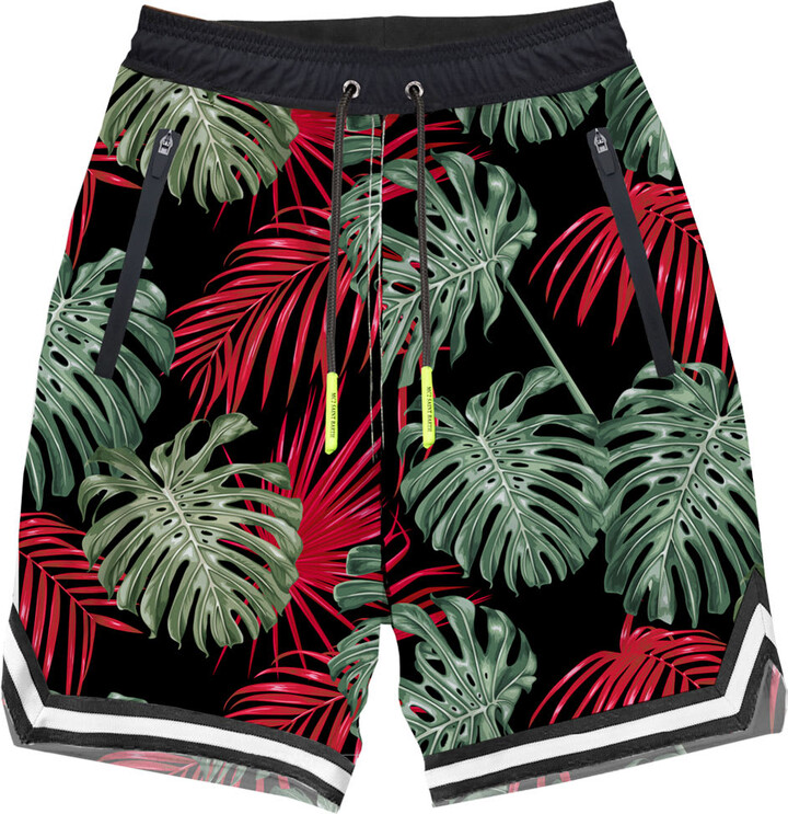 MC2 Saint Barth Tropical Print Swim Shorts Surf Style