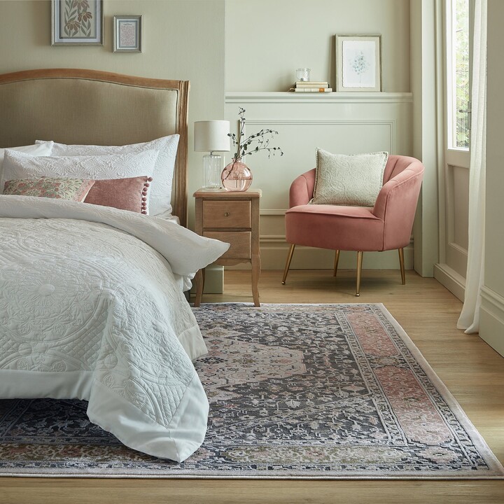 Dunelm Elise Traditional Rug Grey ShopStyle