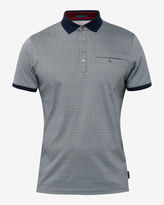 Thumbnail for your product : Ted Baker Geo print cotton polo shirt