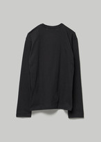 Thumbnail for your product : Comme des Garcons Play Men's Red Heart Long Sleeve T-Shirt in Black Size Small 100% Cotton