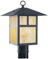 Thumbnail for your product : Livex Lighting Livex Montclair Mission 1-Light Bronze Outdoor Post Lantern