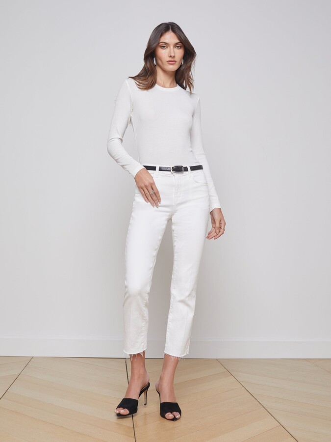 L'Agence Sada Slim-Leg Cropped Jean