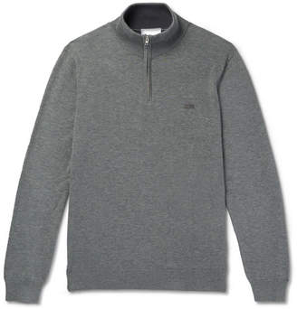 Lacoste Cotton-jersey Half-zip Sweatshirt