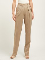 Thumbnail for your product : Giuliva Heritage Collection The Adele Straight-leg Wool Trousers - Beige
