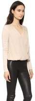 Thumbnail for your product : Alice + Olivia AIR by Cross Front Gathered Hem Top