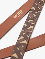 Thumbnail for your product : Burberry brown Monogram print lanyard