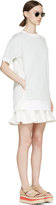 Thumbnail for your product : Sacai Luck Mint & Cream Layered Flounce Dress