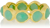 Thumbnail for your product : Monica Vinader Siren gold-plated chrysoprase ring