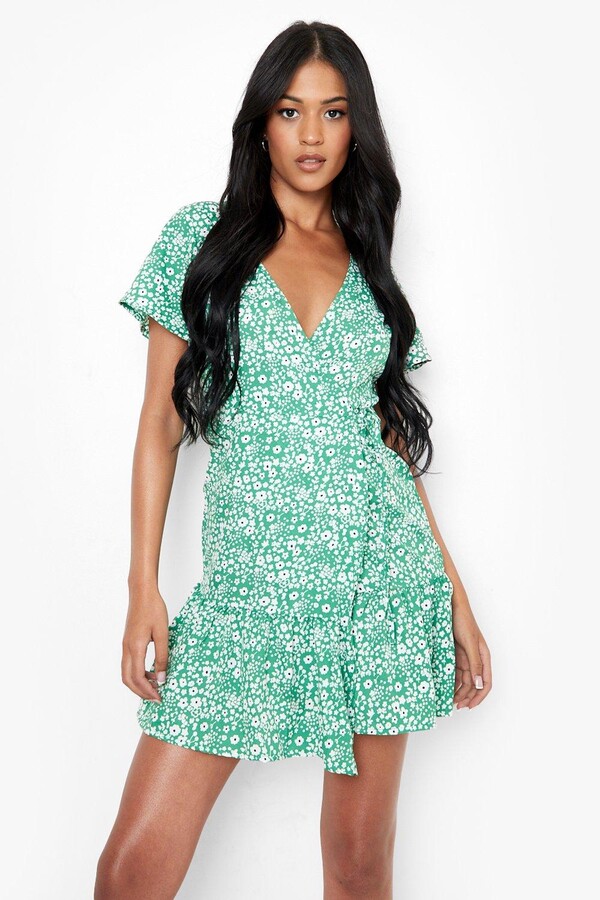 wrap tea dress