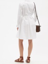 Thumbnail for your product : Norma Kamali Boyfriend Cotton-poplin Shirt Dress - White