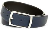 Thumbnail for your product : a. testoni Soft Caviar Reversible Leather Box Belt