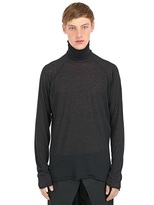 Thumbnail for your product : Haider Ackermann Turtleneck Viscose & Wool Blend Sweater