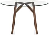 Thumbnail for your product : Crate & Barrel Belden Round Dining Table with 42" Glass Top