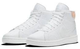 white nike sneakers high top