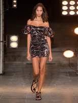 Thumbnail for your product : Isabel Marant Oxalis Floral Print Puff Sleeved Dress - Womens - Navy Multi