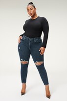 Thumbnail for your product : Good American Always Fits Good Waist Cropped Jeans