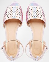 Thumbnail for your product : Jamila ASOS COLLECTION ASOS Laser Cut Two Part Sandals