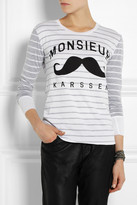 Thumbnail for your product : Zoe Karssen Monsieur Karssen cotton-blend jersey top