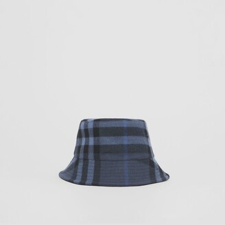 Burberry Check Woo Cashmere Bucket Hat
