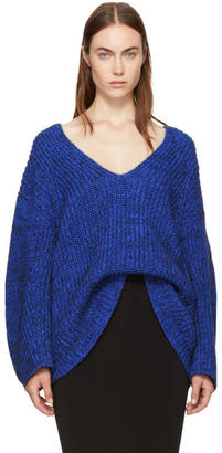 Alexander Wang T by Blue Bracelet Sleeve V-Neck Sweater