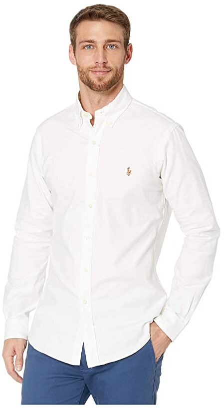 ralph lauren white slim fit shirt