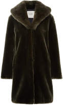 Thumbnail for your product : Fuzz Not Fur - Dark Knight Faux Fur Coat - Dark green