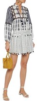 Thumbnail for your product : Dodo Bar Or Inga Tasseled Pleated Cotton-jacquard Mini Skirt