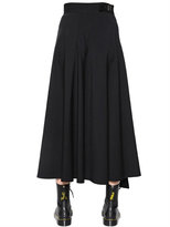 Thumbnail for your product : Y's Asymmetric Flared Twill Long Skirt