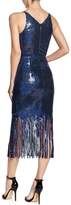 Thumbnail for your product : Dress the Population Frankie Sequin Fringe Sheath Dress