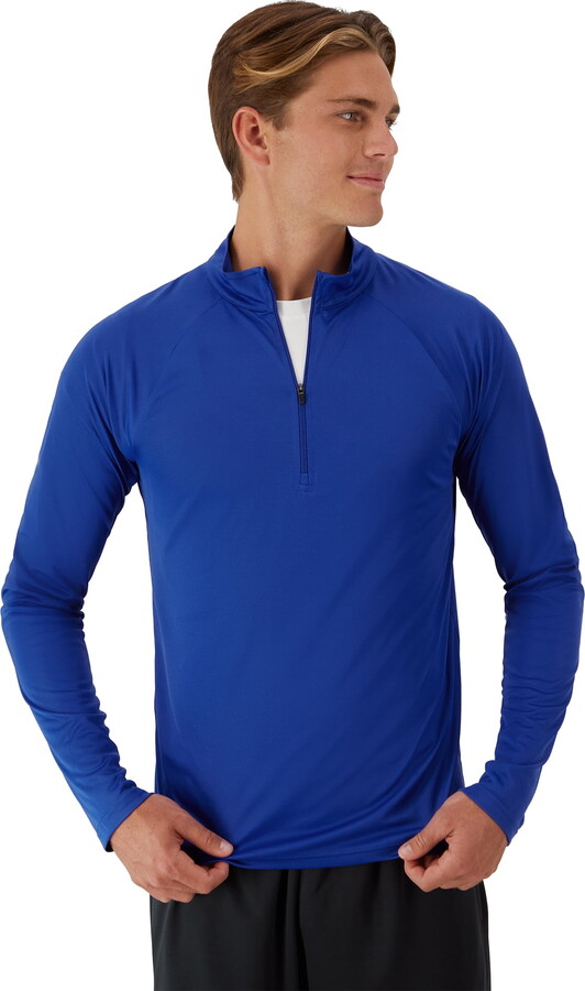 Hanes Men's Cool Dri Quarter Zip Long Sleeve Pullover, Sizes S-3XL
