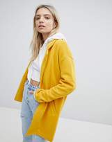 Thumbnail for your product : Pull&Bear Longline Tailored Coat With Pocket Detail
