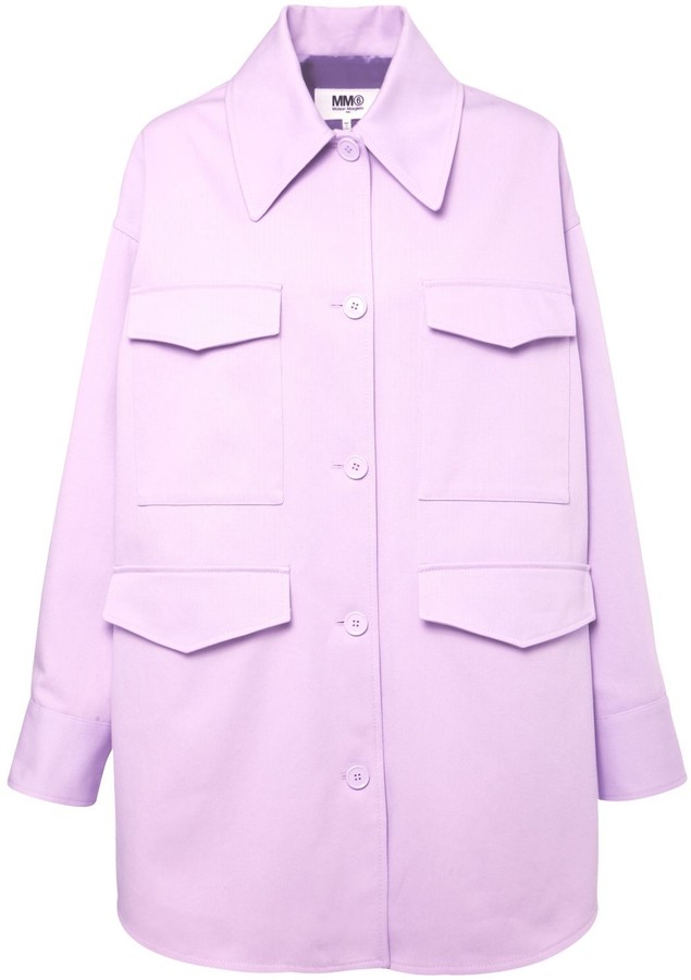 mm6 oversized denim jacket