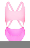 Thumbnail for your product : PrettyLittleThing Gretchen Pink Cut Out Swimsuit