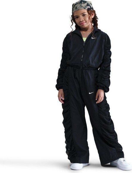Girls' Nike Sportswear Woven Jacket Medium Black/White