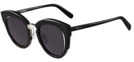 Ferragamo 48mm Raw-Cut Cat-Eye Sunglasses