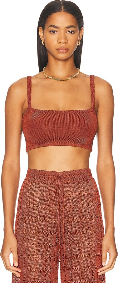 Calle Del Mar Knit Bandeau in Brick