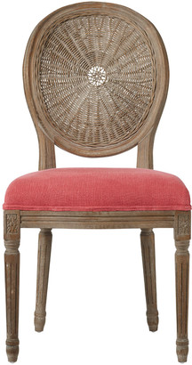OKA Washakie Linen Dining Chair - Coral