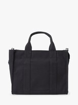 Thumbnail for your product : DKNY Emilee Logo Large Canvas Tote Bag, Black/White