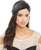 Thumbnail for your product : Jennifer Behr Silk Satin Turban Head Wrap w/ Scattered Crystals