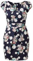 Thumbnail for your product : New Look Tenki Blue Floral Polka Dot Cap Sleeve Dress