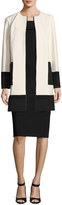 Thumbnail for your product : Lafayette 148 New York Amaya Colorblocked Topper Jacket, Neutral