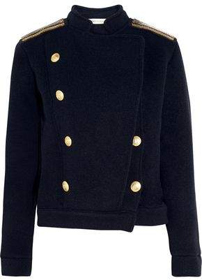 Pierre Balmain Chain-Embellished Wool-Blend Jacket