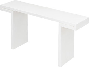 Latitude Run Large 60-Inch Console Table With Geometric Clean Lines DesignStylish Entryway Table With Painted Finish And Adjustable FeetSuitable For Living Room