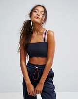 Thumbnail for your product : Monki Pin Stripe Crop Top