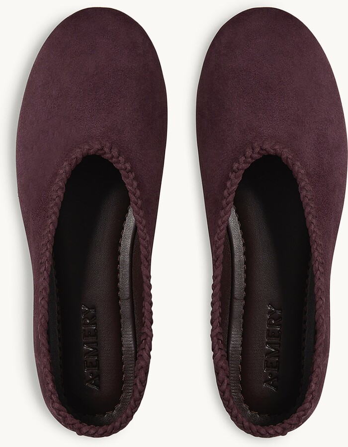 A.EMERY A Emery The Park Flat Mulberry Suede Fr37