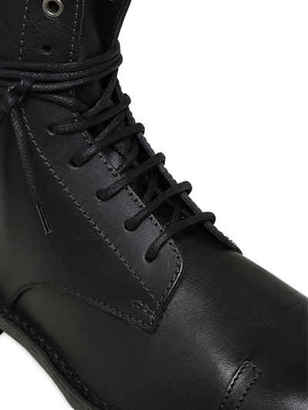 Diesel Smooth Leather Lace-Up Boots